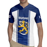 Personalized Finland Suomi Lion Rugby Jersey Pride Of The North - Wonder Print Shop