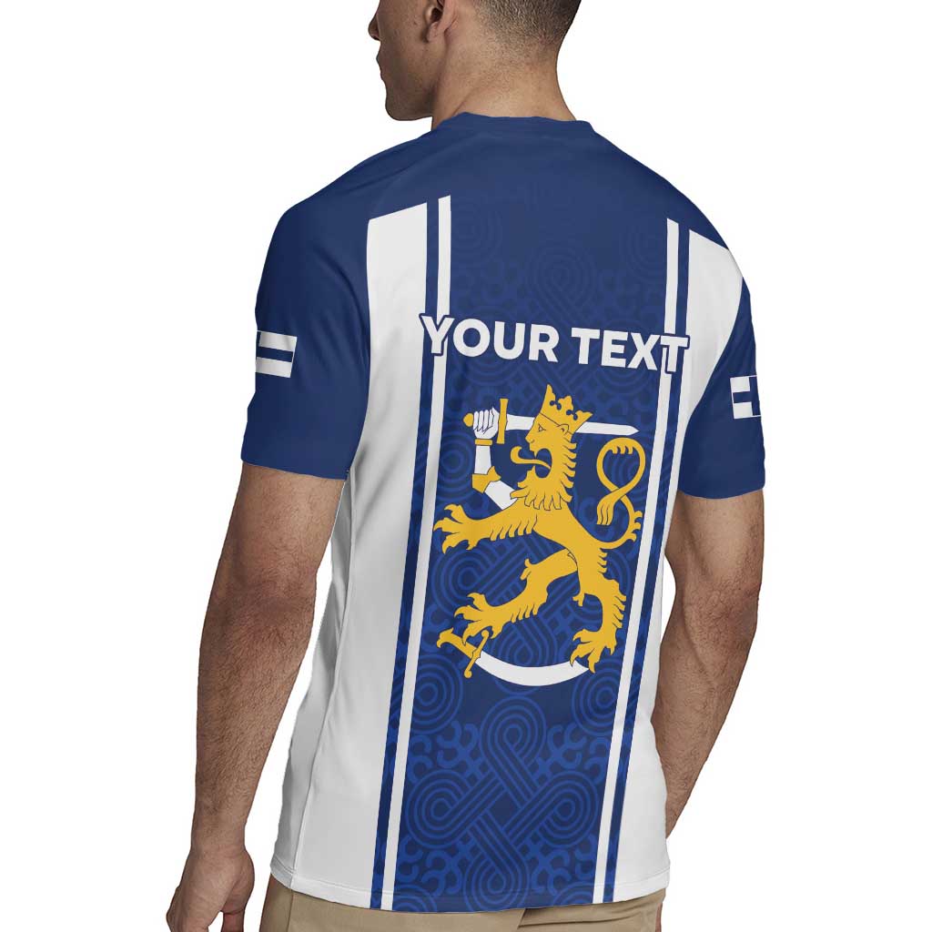 Personalized Finland Suomi Lion Rugby Jersey Pride Of The North - Wonder Print Shop