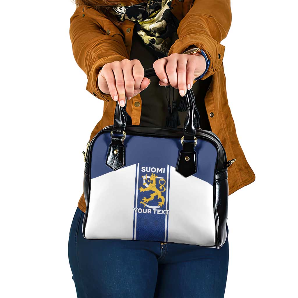 Personalized Finland Suomi Lion Shoulder Handbag Pride Of The North - Wonder Print Shop