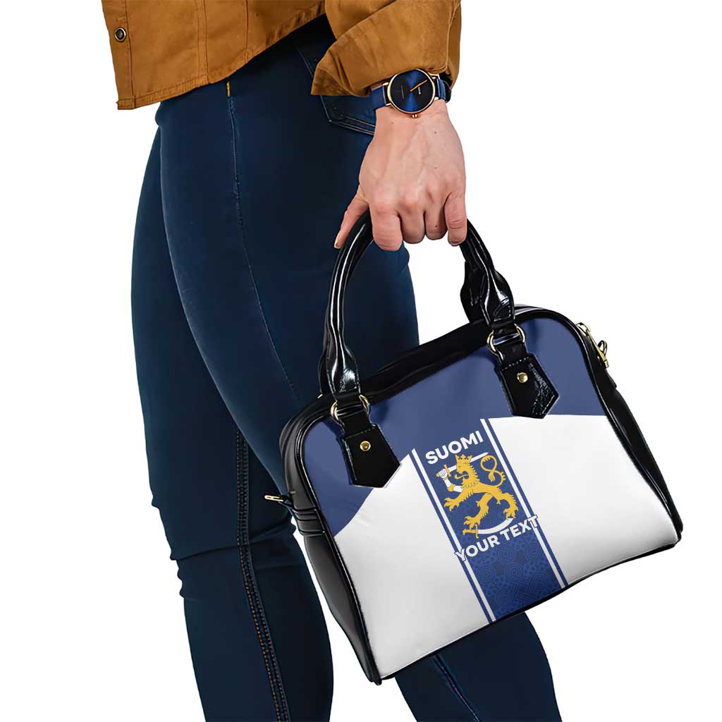 Personalized Finland Suomi Lion Shoulder Handbag Pride Of The North - Wonder Print Shop