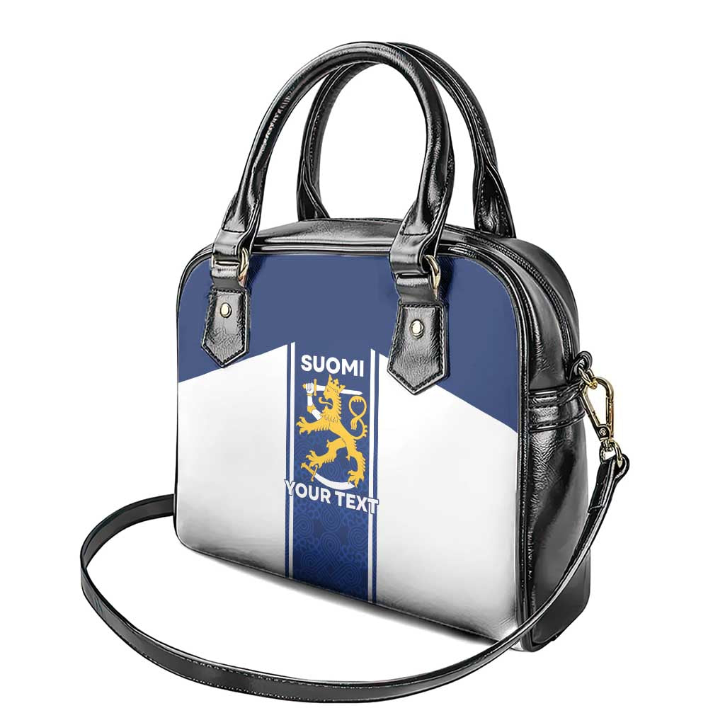 Personalized Finland Suomi Lion Shoulder Handbag Pride Of The North - Wonder Print Shop