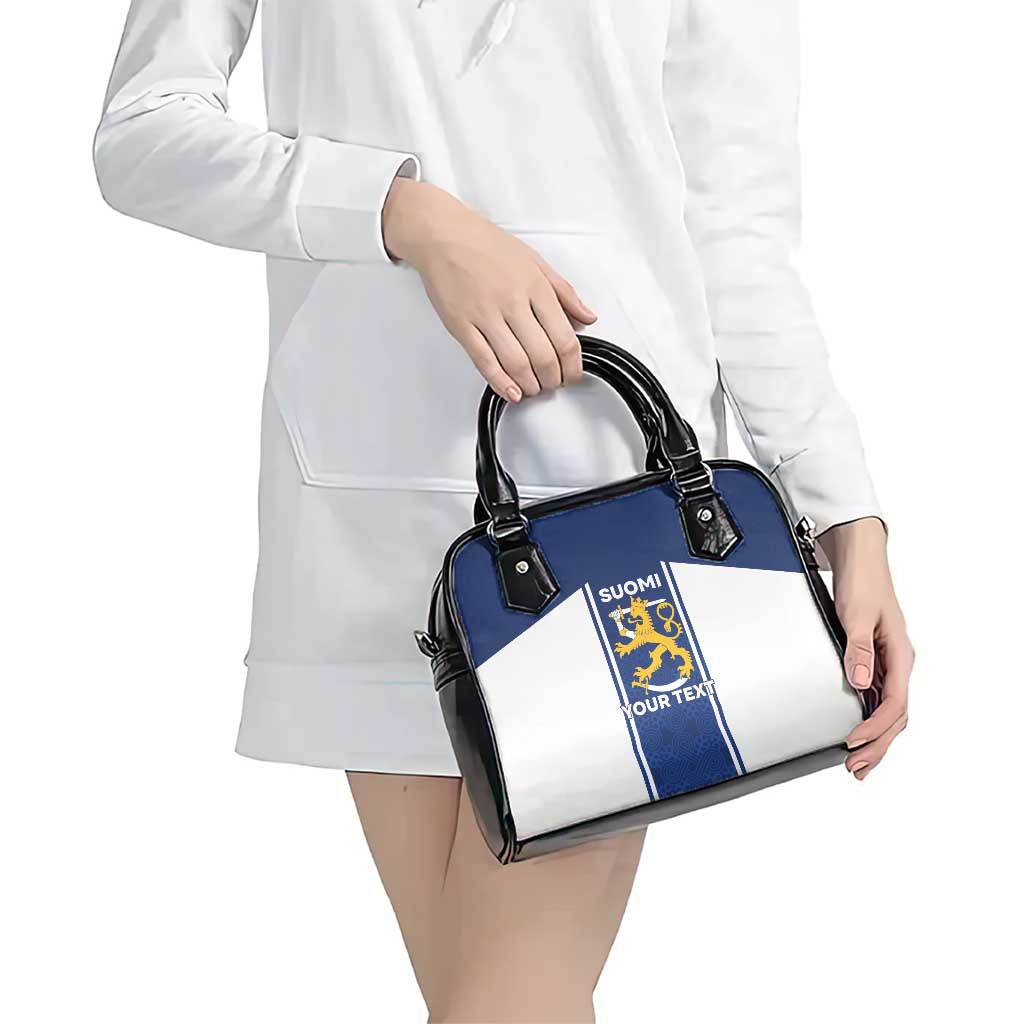 Personalized Finland Suomi Lion Shoulder Handbag Pride Of The North - Wonder Print Shop