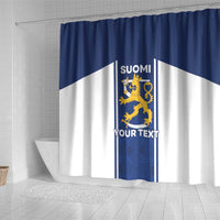 Personalized Finland Suomi Lion Shower Curtain Pride Of The North - Wonder Print Shop