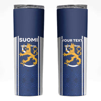 Personalized Finland Suomi Lion Skinny Tumbler Pride Of The North - Wonder Print Shop