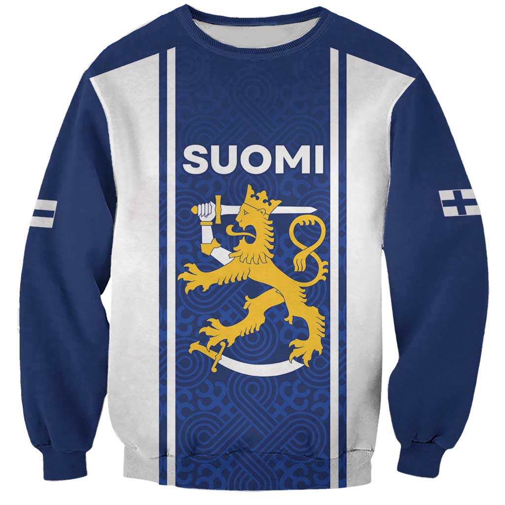 Personalized Finland Suomi Lion Sweatshirt Pride Of The North - Wonder Print Shop