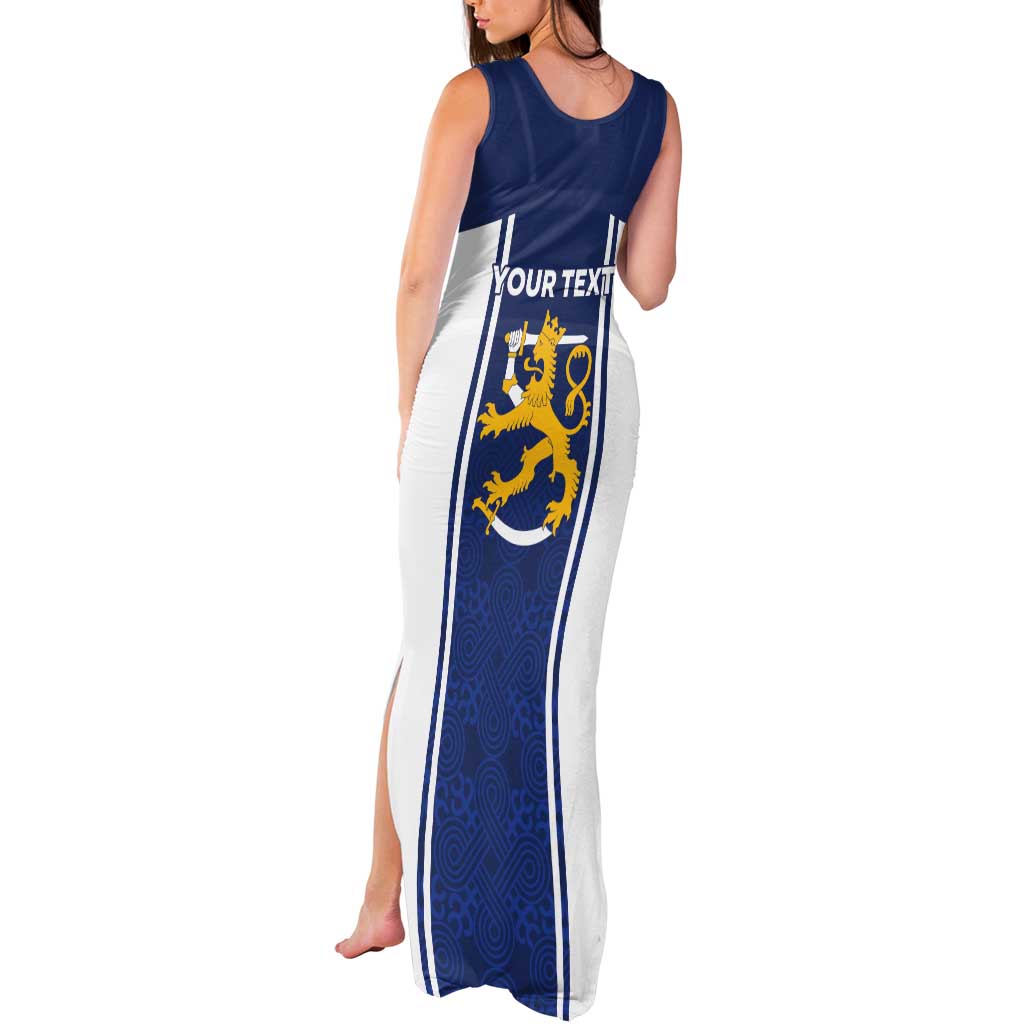 Personalized Finland Suomi Lion Tank Maxi Dress Pride Of The North - Wonder Print Shop
