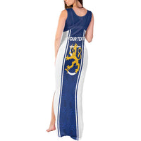 Personalized Finland Suomi Lion Tank Maxi Dress Pride Of The North - Wonder Print Shop