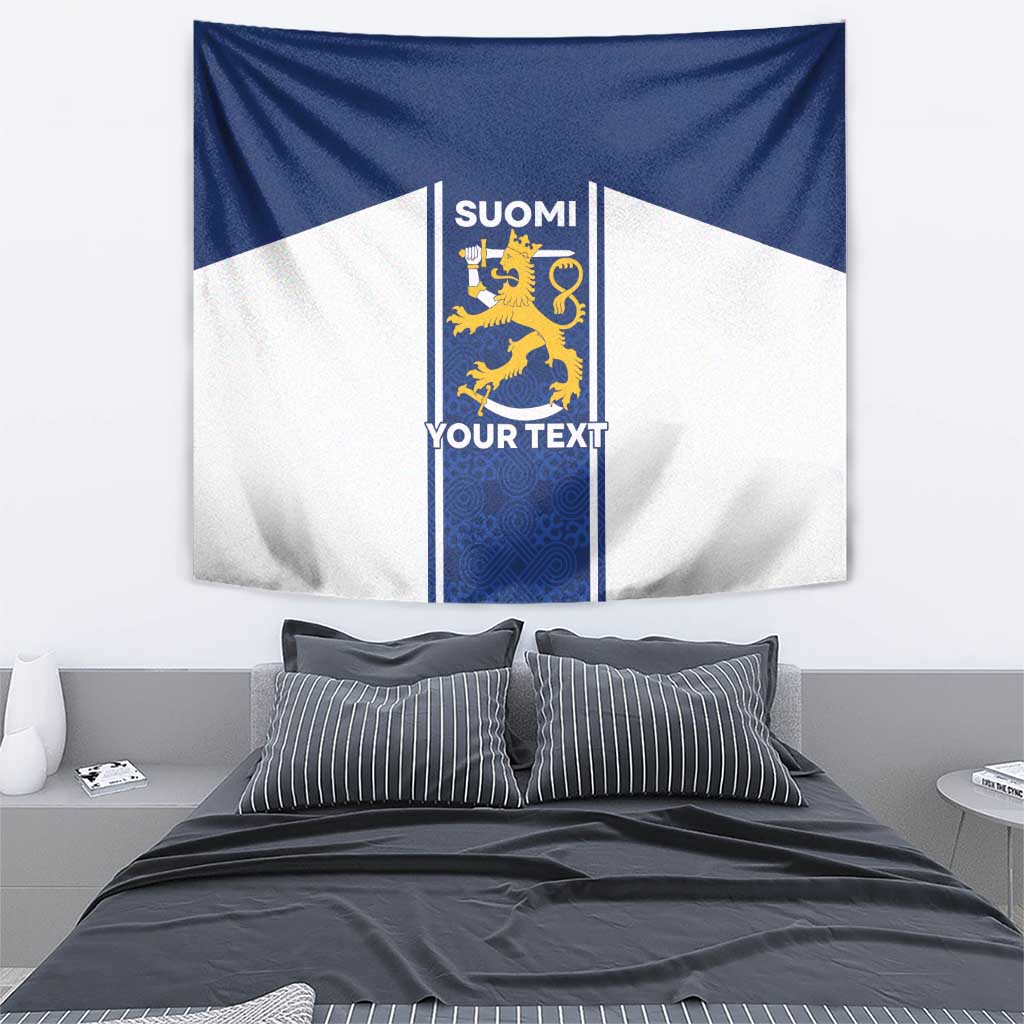 Personalized Finland Suomi Lion Tapestry Pride Of The North - Wonder Print Shop