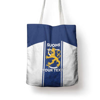 Personalized Finland Suomi Lion Tote Bag Pride Of The North - Wonder Print Shop