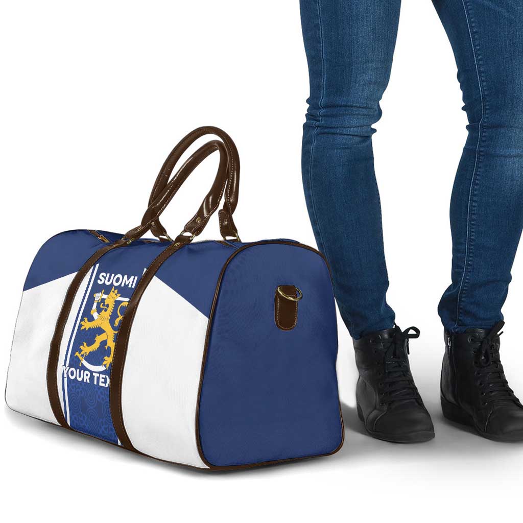 Personalized Finland Suomi Lion Travel Bag Pride Of The North - Wonder Print Shop