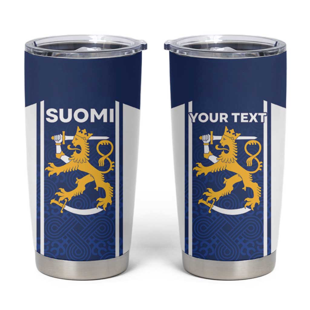 Personalized Finland Suomi Lion Tumbler Cup Pride Of The North - Wonder Print Shop