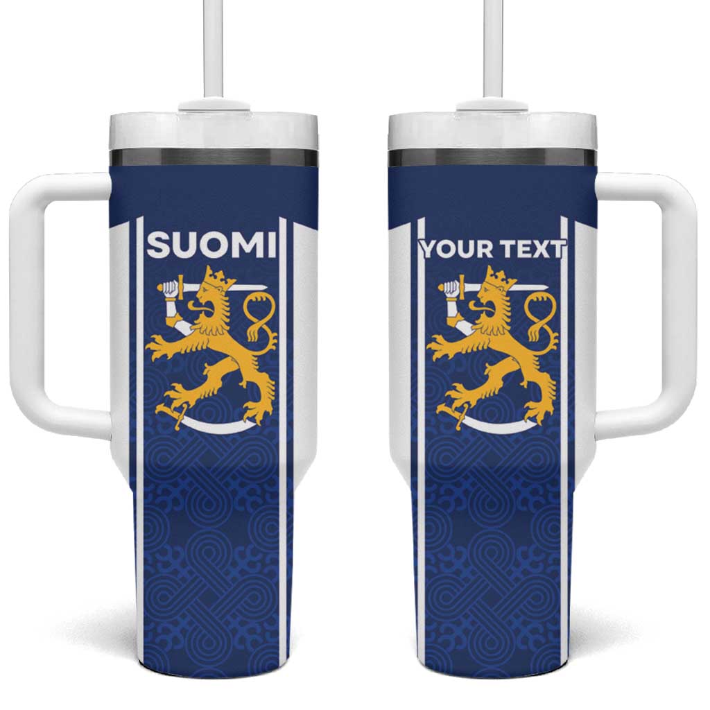 Personalized Finland Suomi Lion Tumbler With Handle Pride Of The North - Wonder Print Shop