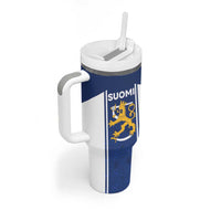 Personalized Finland Suomi Lion Tumbler With Handle Pride Of The North - Wonder Print Shop