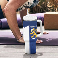 Personalized Finland Suomi Lion Tumbler With Handle Pride Of The North - Wonder Print Shop