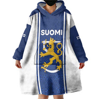 Personalized Finland Suomi Lion Wearable Blanket Hoodie Pride Of The North - Wonder Print Shop