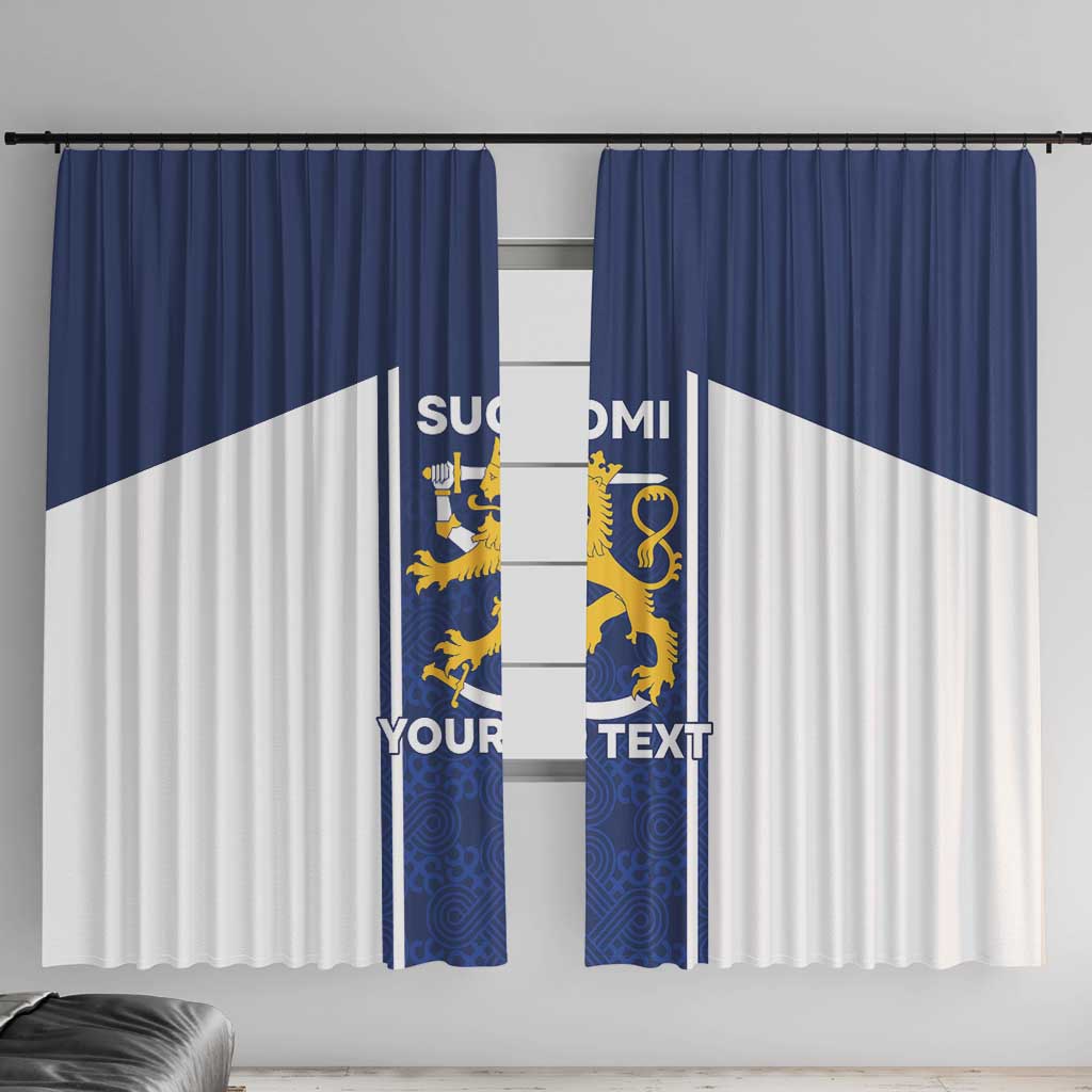 Personalized Finland Suomi Lion Window Curtain Pride Of The North - Wonder Print Shop