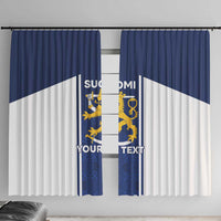 Personalized Finland Suomi Lion Window Curtain Pride Of The North - Wonder Print Shop