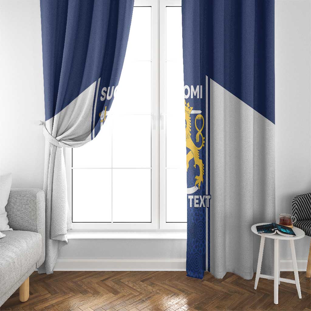 Personalized Finland Suomi Lion Window Curtain Pride Of The North - Wonder Print Shop