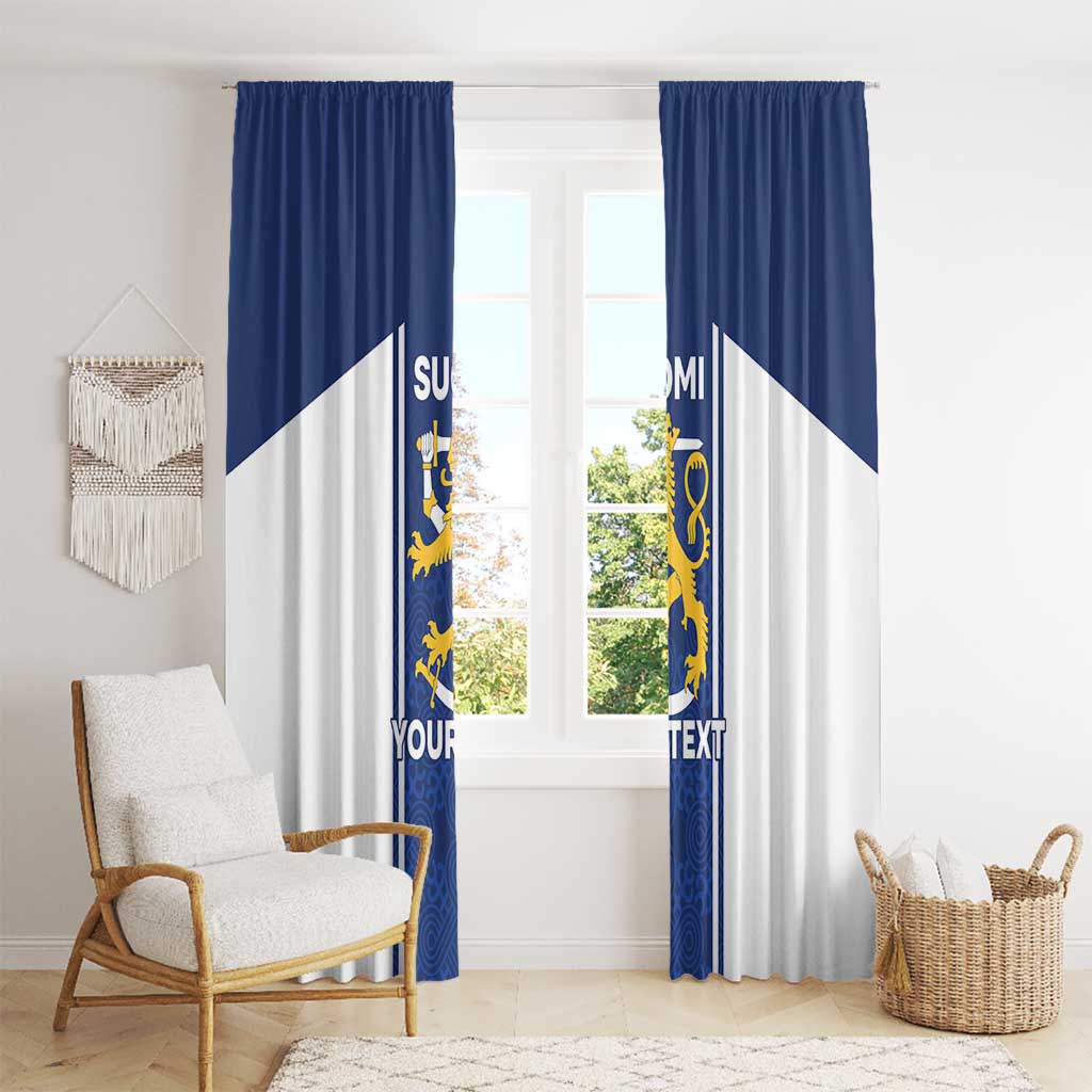 Personalized Finland Suomi Lion Window Curtain Pride Of The North - Wonder Print Shop
