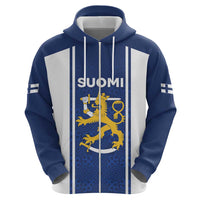 Personalized Finland Suomi Lion Zip Hoodie Pride Of The North - Wonder Print Shop
