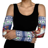 Funny Finland Christmas Arm Sleeves Hauskaa Joulua Joulupukki - Wonder Print Shop