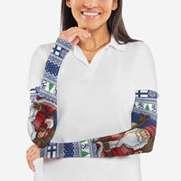 Funny Finland Christmas Arm Sleeves Hauskaa Joulua Joulupukki - Wonder Print Shop