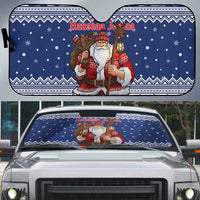 Funny Finland Christmas Auto Sun Shade Hauskaa Joulua Joulupukki - Wonder Print Shop