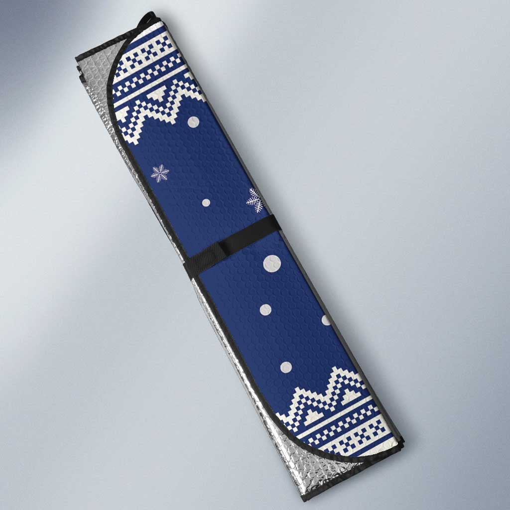 Funny Finland Christmas Auto Sun Shade Hauskaa Joulua Joulupukki - Wonder Print Shop