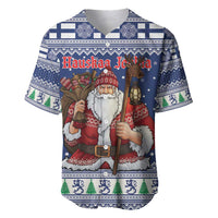 Funny Finland Christmas Baseball Jersey Hauskaa Joulua Joulupukki - Wonder Print Shop