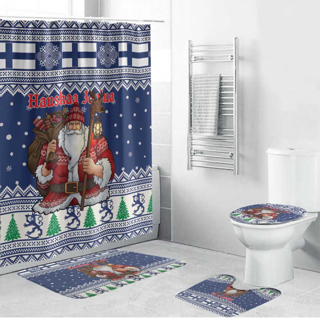 Funny Finland Christmas Bathroom Set Hauskaa Joulua Joulupukki - Wonder Print Shop
