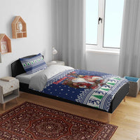 Funny Finland Christmas Bedding Set Hauskaa Joulua Joulupukki - Wonder Print Shop