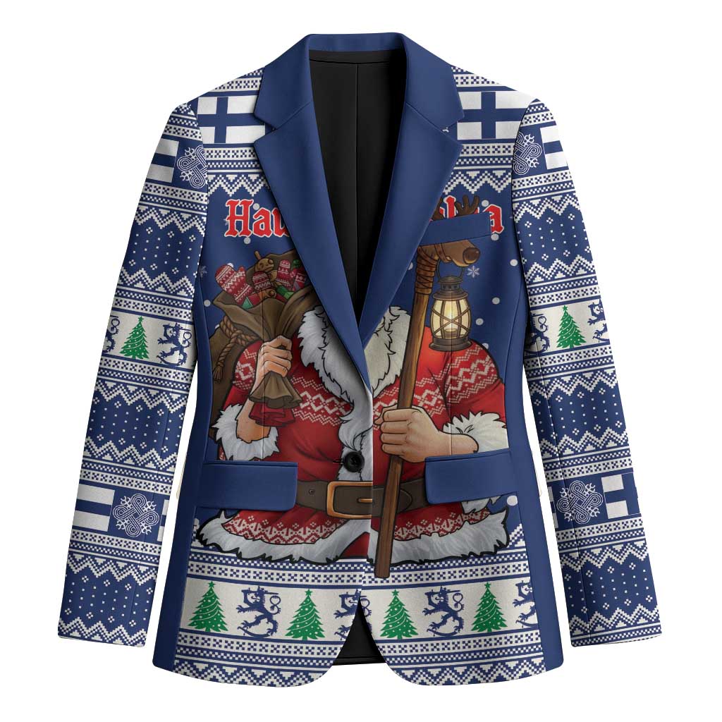 Funny Finland Christmas Blazer Hauskaa Joulua Joulupukki - Wonder Print Shop