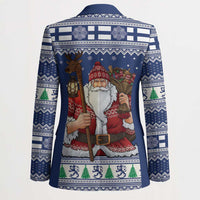 Funny Finland Christmas Blazer Hauskaa Joulua Joulupukki - Wonder Print Shop
