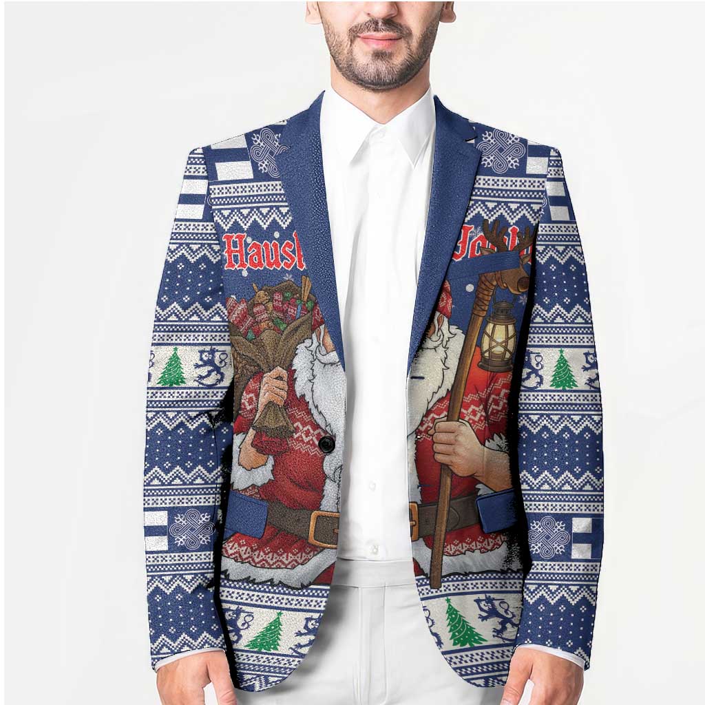 Funny Finland Christmas Blazer Hauskaa Joulua Joulupukki - Wonder Print Shop