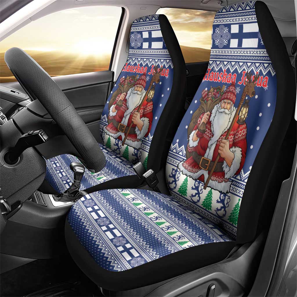 Funny Finland Christmas Car Seat Cover Hauskaa Joulua Joulupukki - Wonder Print Shop
