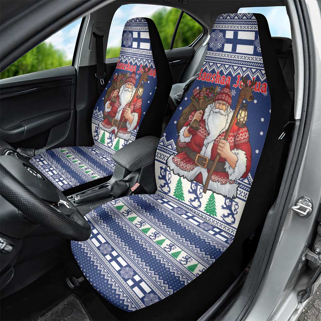 Funny Finland Christmas Car Seat Cover Hauskaa Joulua Joulupukki - Wonder Print Shop