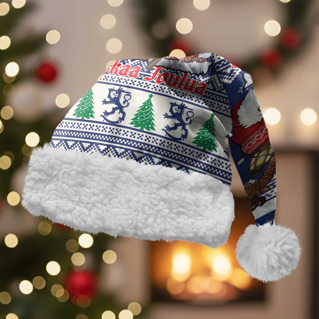 Funny Finland Christmas Santa Hat Hauskaa Joulua Joulupukki - Wonder Print Shop