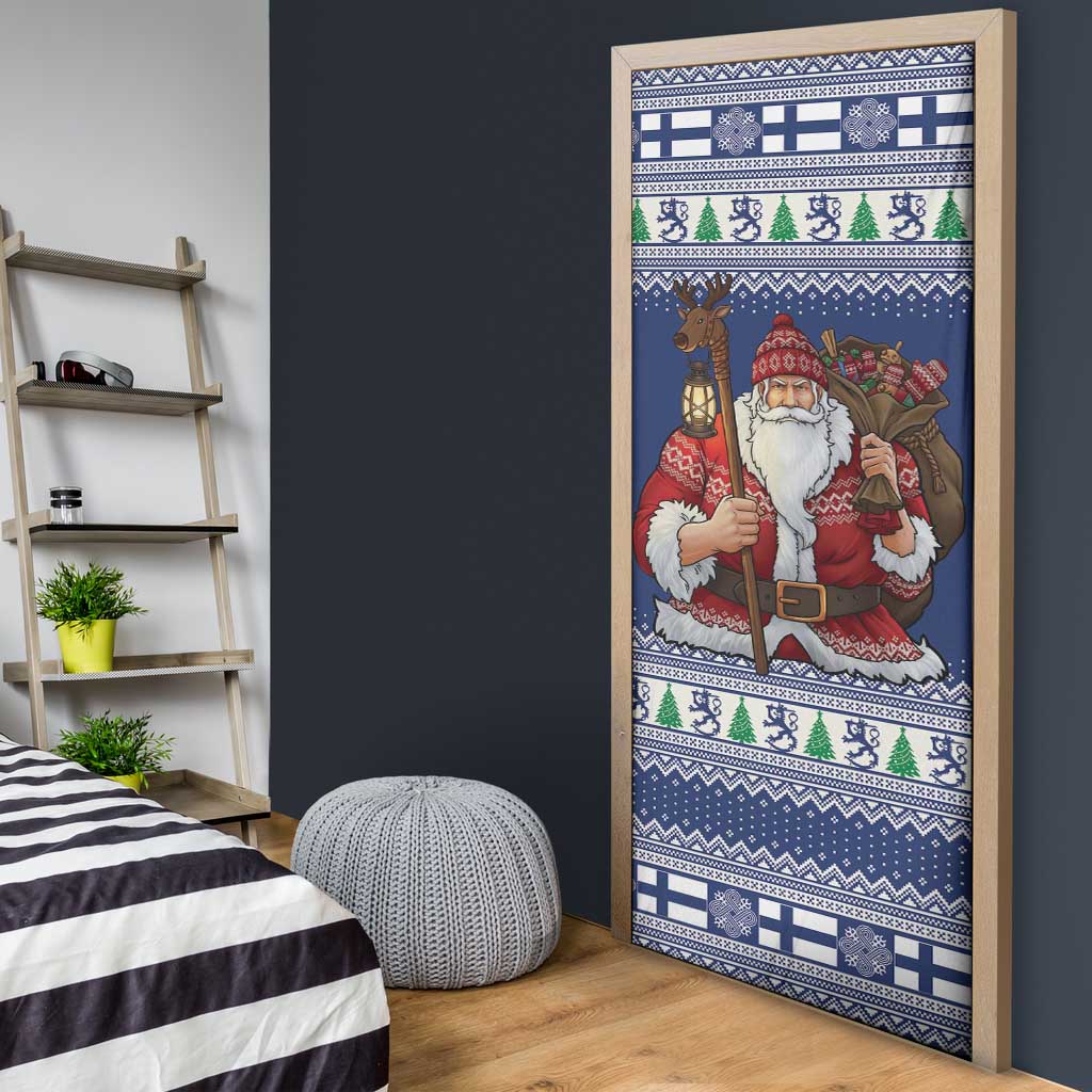 Funny Finland Christmas Door Cover Hauskaa Joulua Joulupukki - Wonder Print Shop