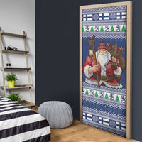 Funny Finland Christmas Door Cover Hauskaa Joulua Joulupukki - Wonder Print Shop