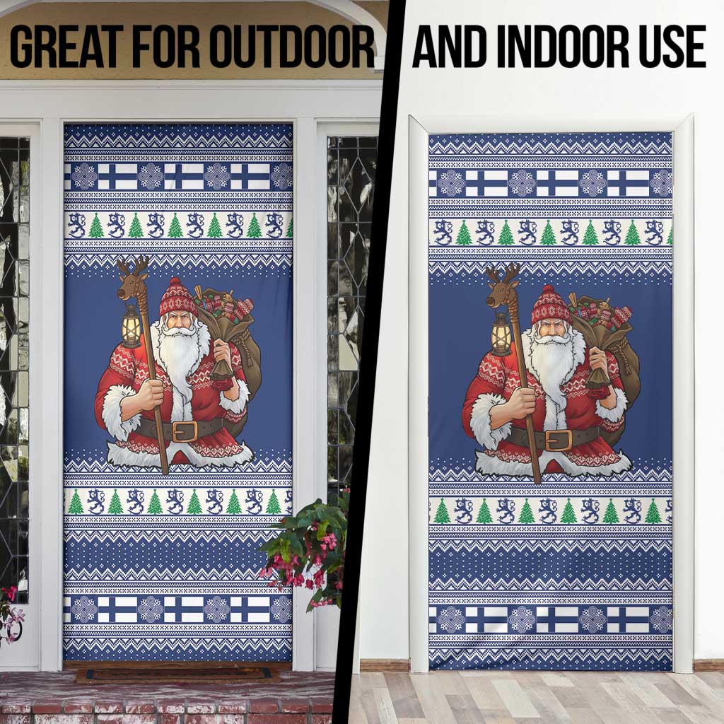 Funny Finland Christmas Door Cover Hauskaa Joulua Joulupukki - Wonder Print Shop