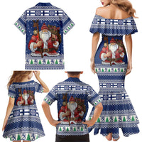 Funny Finland Christmas Family Matching Mermaid Dress and Hawaiian Shirt Hauskaa Joulua Joulupukki - Wonder Print Shop