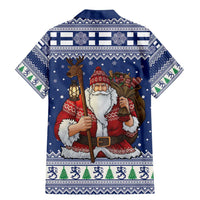 Funny Finland Christmas Family Matching Mermaid Dress and Hawaiian Shirt Hauskaa Joulua Joulupukki - Wonder Print Shop