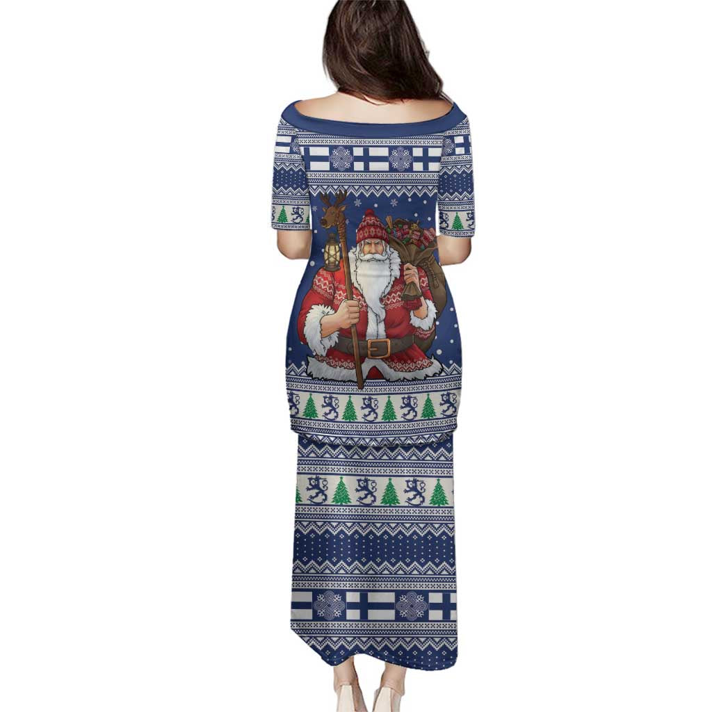 Funny Finland Christmas Family Matching Puletasi and Hawaiian Shirt Hauskaa Joulua Joulupukki - Wonder Print Shop