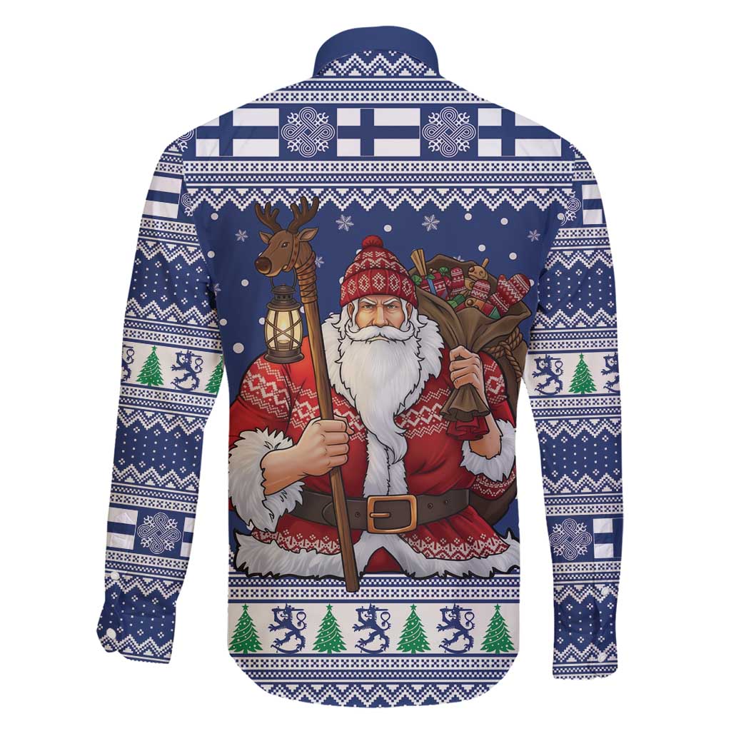 Funny Finland Christmas Family Matching Summer Maxi Dress and Hawaiian Shirt Hauskaa Joulua Joulupukki - Wonder Print Shop