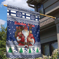Funny Finland Christmas Garden Flag Hauskaa Joulua Joulupukki - Wonder Print Shop