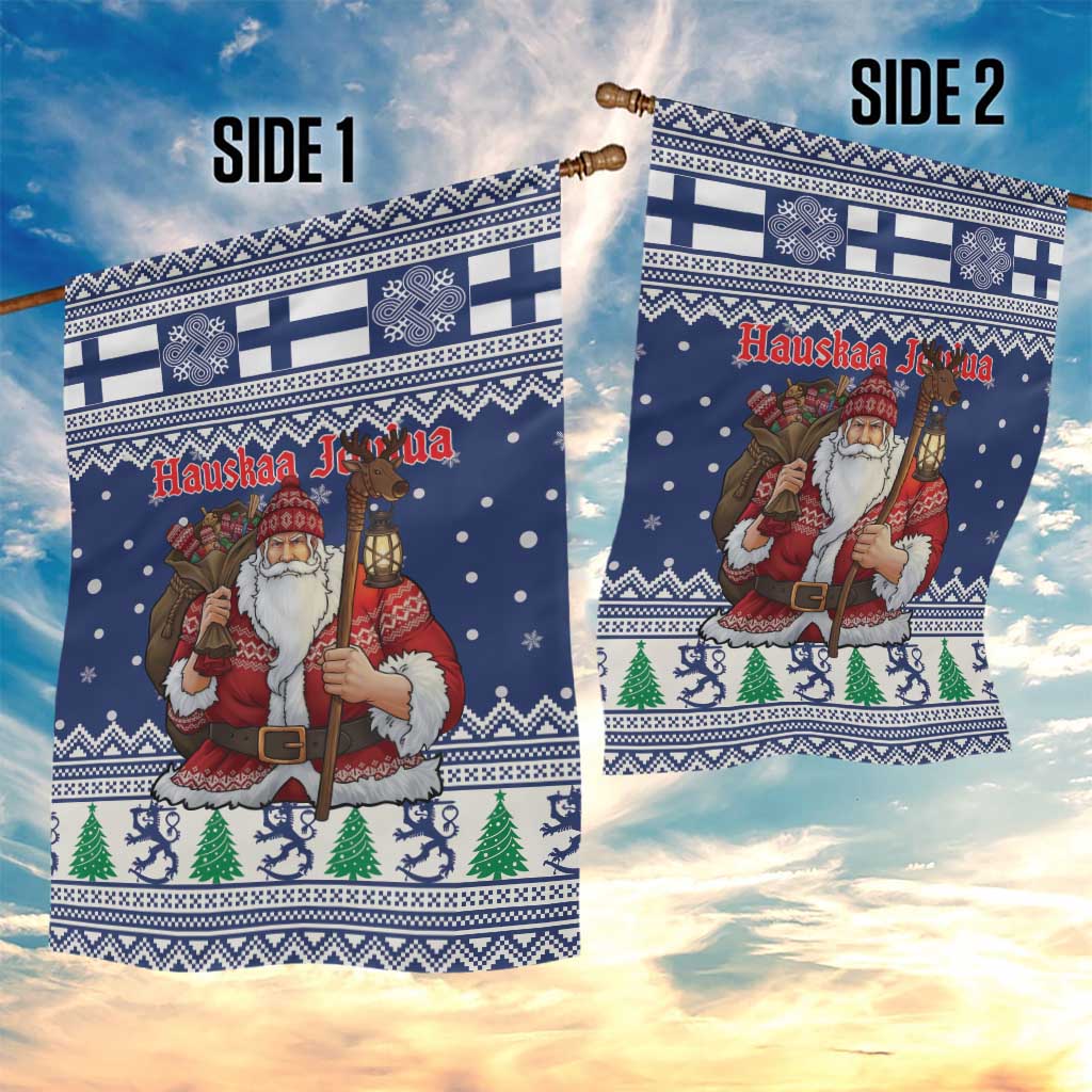 Funny Finland Christmas Garden Flag Hauskaa Joulua Joulupukki - Wonder Print Shop