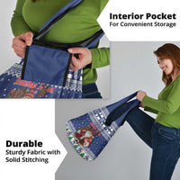 Funny Finland Christmas Grocery Bag Hauskaa Joulua Joulupukki - Wonder Print Shop