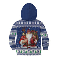 Funny Finland Christmas Kid Hoodie Hauskaa Joulua Joulupukki - Wonder Print Shop