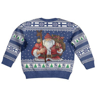 Funny Finland Christmas Kid Ugly Christmas Sweater Hauskaa Joulua Joulupukki - Wonder Print Shop