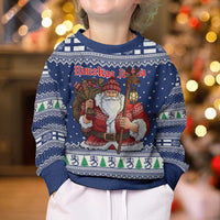 Funny Finland Christmas Kid Ugly Christmas Sweater Hauskaa Joulua Joulupukki - Wonder Print Shop